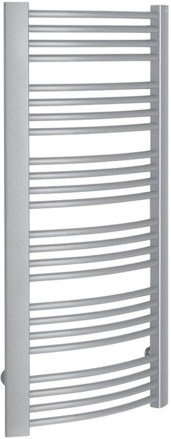 Sapho Egeon Handdoekradiator 60x125 cm 739W structuurzilver