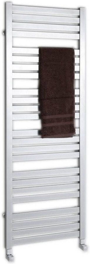 Sapho Handdoekradiator Nevel Recht 55.5x158.3 cm 690W Zilver