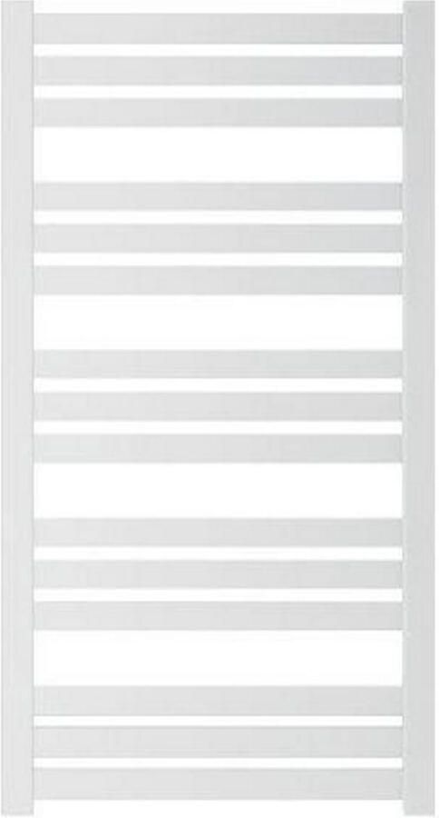 Sapho Handdoekradiator Nevel Recht Middenaansluiting 55.5x77.3 cm 324W Wit