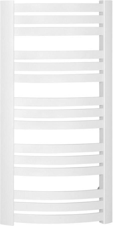 Sapho Handdoekradiator Sidi Gebogen 59.5x109.7 cm 553W Wit