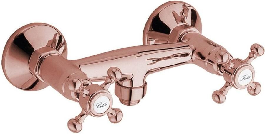 Reitano Rubinetteria Antea Wandmontage mengkraan voor Douche roze goud