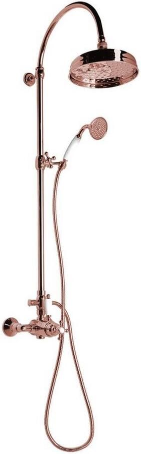 Sapho Regendoucheset Opbouw Antea Compleet Thermostatische � 20 cm Rose Goud