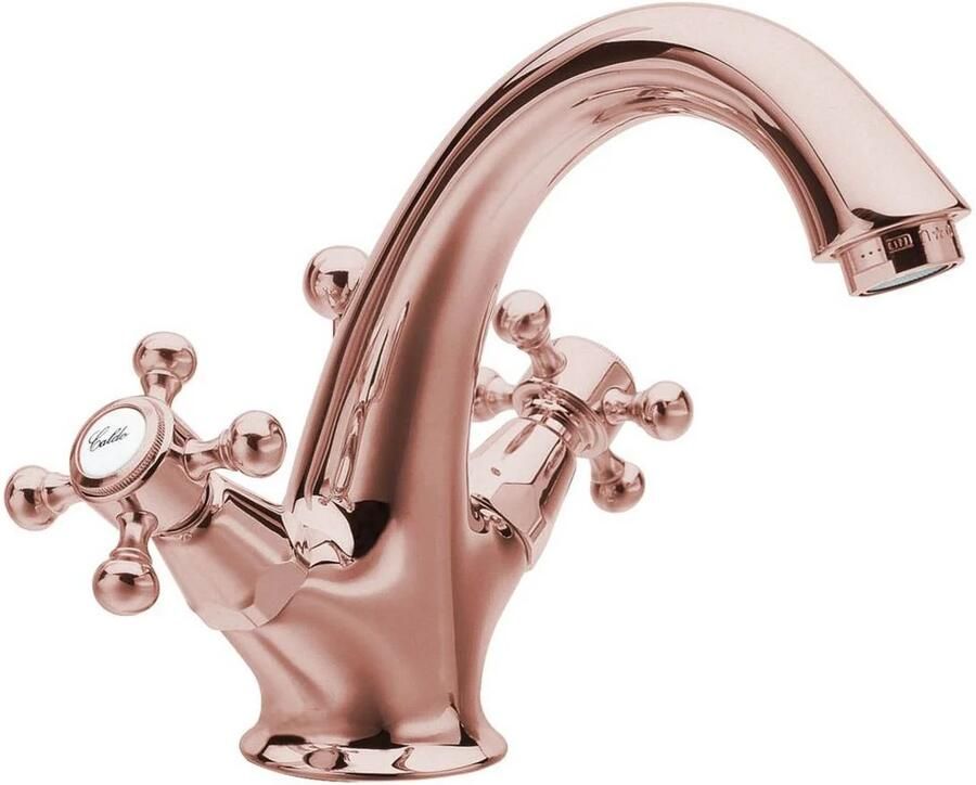 Reitano Rubinetteria Reitano Antea hoge wastafelmengkraan rosa goud inclusief pop-up waste