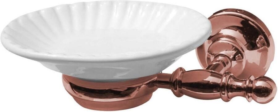 Sapho Zeephouder Perla Hangend 17.3x5.5 cm Rose Goud Wit