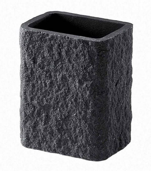 Sapho Tandenborstelhouder Aries Vrijstaand 11.8x9.4x6.6 cm Polyresin Antraciet