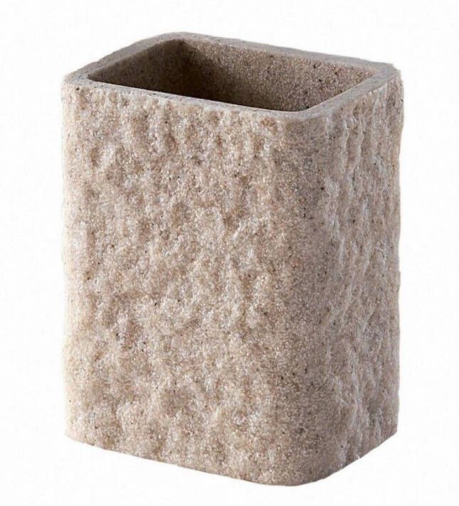 Sapho Tandenborstelhouder Aries Vrijstaand 11.8x9.4x6.6 cm Polyresin Beige