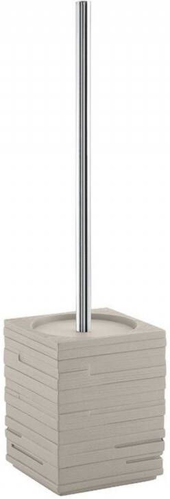 Sapho Toiletborstelhouder Quadrotto Vrijstaand 38x9.5 cm Polyresin Beige