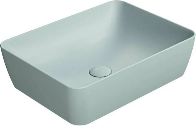 Sapho Waskom Sand Rechthoek 50x38x14 cm Keramiek Mat Aqua Groen