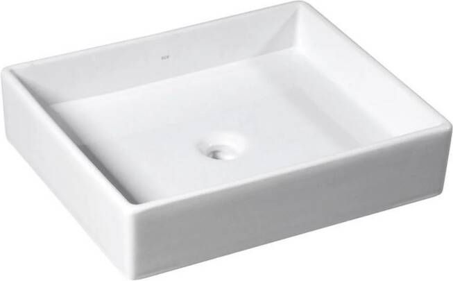 Sapho Wastafel Opbouw Purity Rechthoekig 50x42x11.5 cm Keramiek Wit