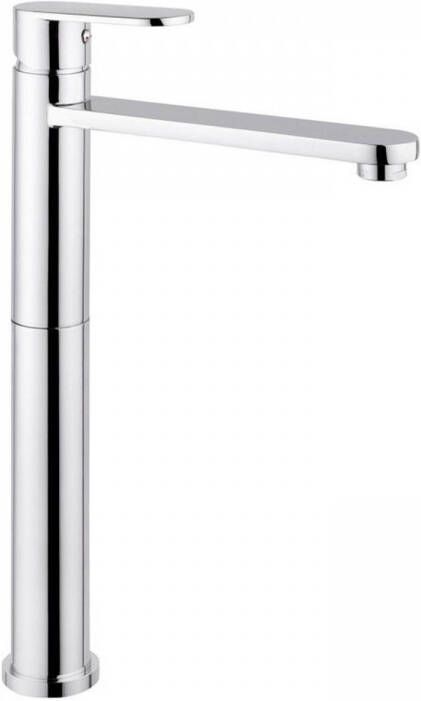 Sapho Dandy Hoge wastafelmengkraan zonder klikwaste (H) 340mm chroom