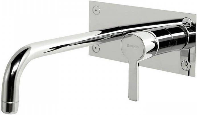 Sapho Wastafelmengkraan Inbouw Espada 1-hendel Uitloop Gebogen 20.3 cm Chroom