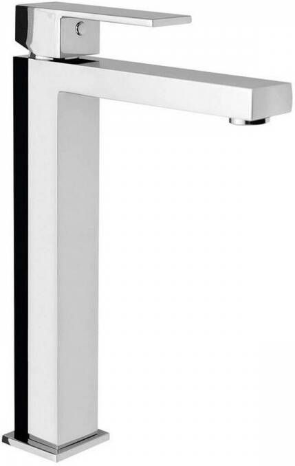 Sapho Latus 25 Hoge wastafelmengkraan zonder klikwaste chroom