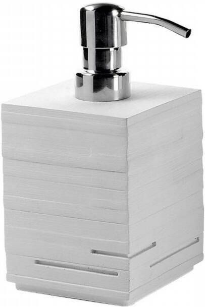 Sapho Zeepdispenser Quadrotto Vrijstaand 430 ML Polyresin Wit