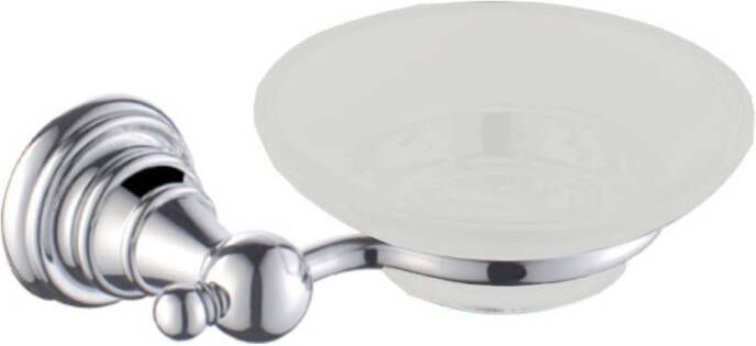 Sapho Zeephouder Diamond Hangend 14.9x5 cm Chroom Glas