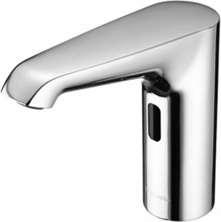 Schell Xeris E HD K elektronische wastafelkraan medium v. koud water met inbouw trafo 220V met infrarood sensor chroom 002250699