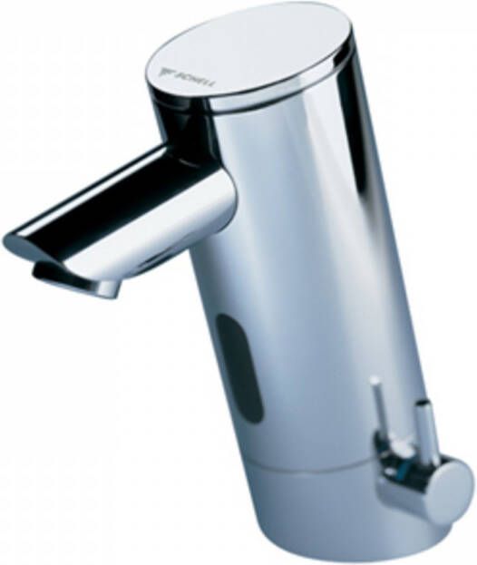 Schell Puris E wastafelkraan m. temperatuur regelaar elektronisch 9V chroom 012010699