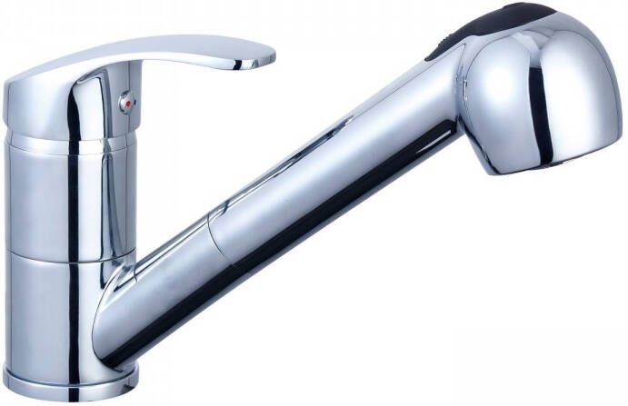 Schütte Keukenmengkraan Schutte Diziani Uittrekbare Sproeier 2 Standen Chroom - Foto 3