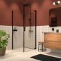 Sealskin Inc. Draaideur en zijwand 90x90x200cm met douchemand 8mm helder veiligheidsglas met antikalklaag Zilver hoogglans CXI240906265100 - Thumbnail 2