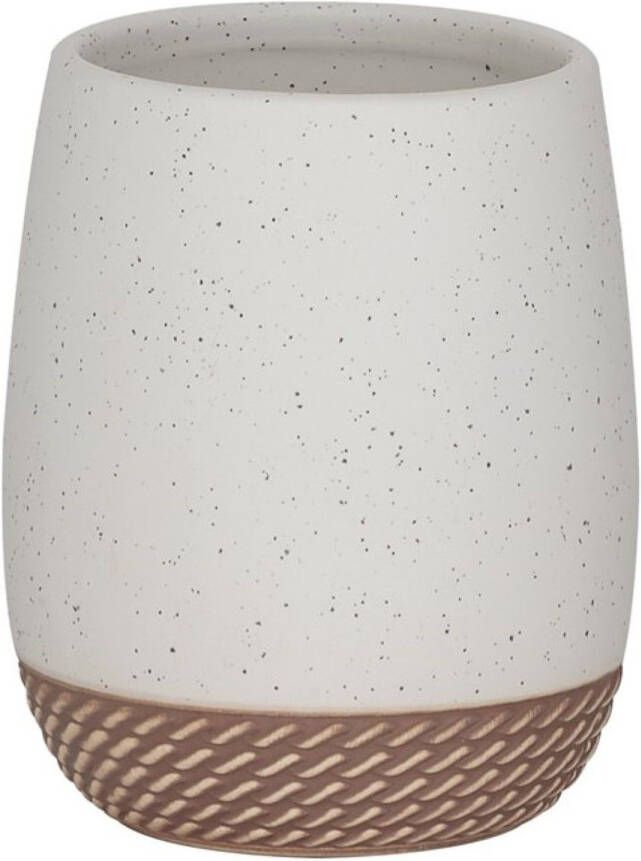 Sealskin Tandenborstelbeker vrijstaand Braid Zand