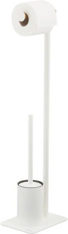 Sealskin Toiletbutler Toiletrolhouder Toiletborstel met houder vrijstaand Brix Wit - Foto 3