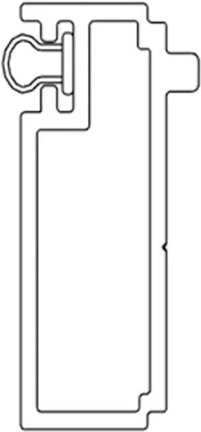 Sealskin Inc. Verbredingsprofiel voor draaideuren 1cm breed en 200cm hoog zwart mat CXI800106190000
