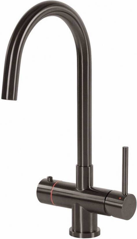 Selsiuz Kokendwaterkraan Steel Rond Gun Metal Inclusief Boiler Kokendwaterkraan Steel Rond Gun Metal Inclusief Single Boiler