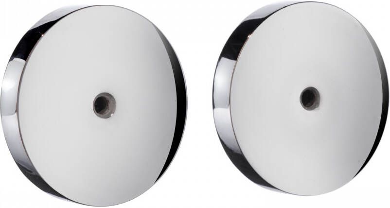 Smedbo Xtra Bevestigingsplaat 4x4x0.6cm zelfklevend Zinklegering Chroom F966