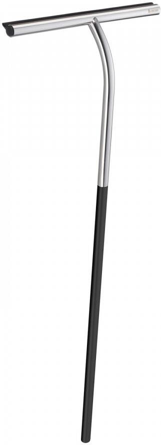 Smedbo Douche wisser met zelfklevende houder en met grip verlengd 240x495 mm chroom mat zwart