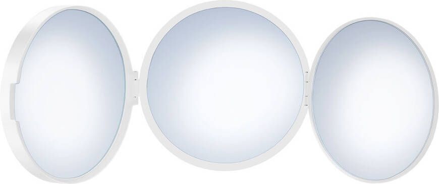 Smedbo Outline Lite driezijdige make-up reis spiegel Rond 10cm Wit