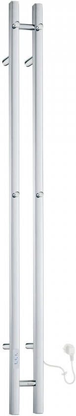 Smedbo Elektrische Handdoekradiator Dry Verticaal 12x150 cm 60W RVS Gepolijst - Foto 1