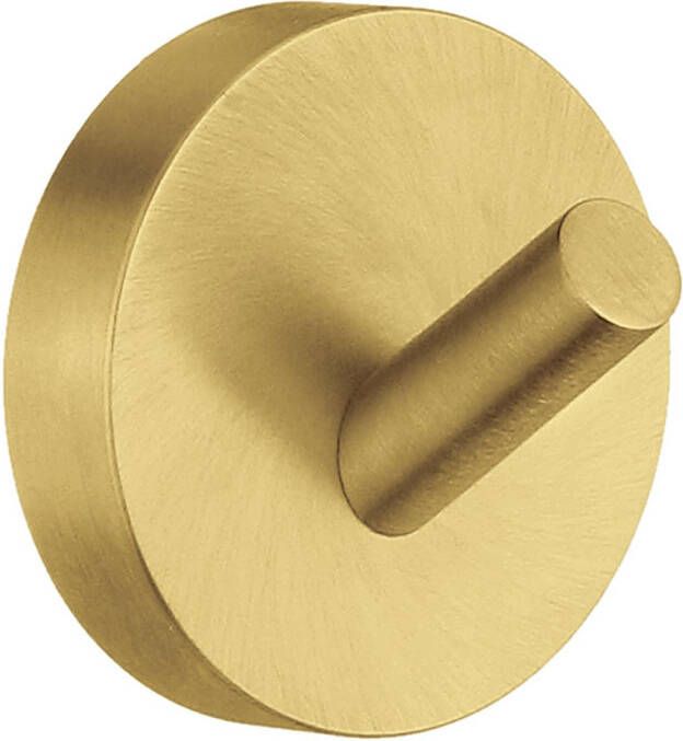 Smedbo Home Handdoekhouder 4.8x4.8cm zelfklevend boren Massief messing Mat messing HV355