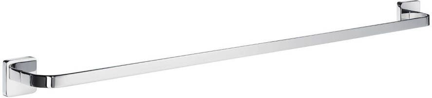 Smedbo Ice Handdoekhouder 84.5x4.5x6.1cm zelfklevend boren Massief messing Chroom OK3465