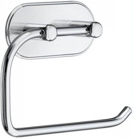 Smedbo Beslagsboden Toiletrolhouder 13.2x8.7x3.4cm zelfklevend Zinklegering Zwart Rustiek BG1127