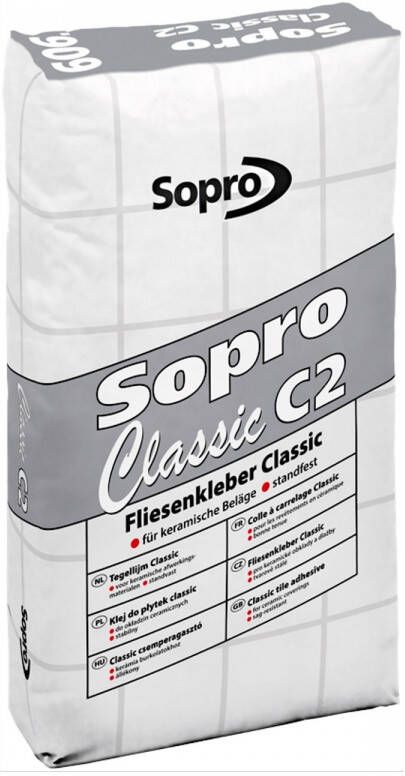 Sopro Flexibele Vloer Tegellijm Classic C2 FC 606 25 kg