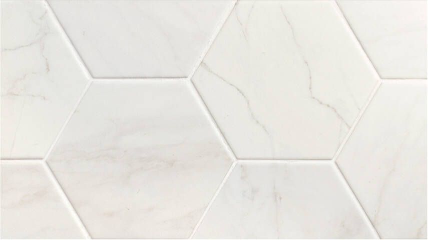 Stardos Verona Hexagon White Keramiek 13.9x16 cm