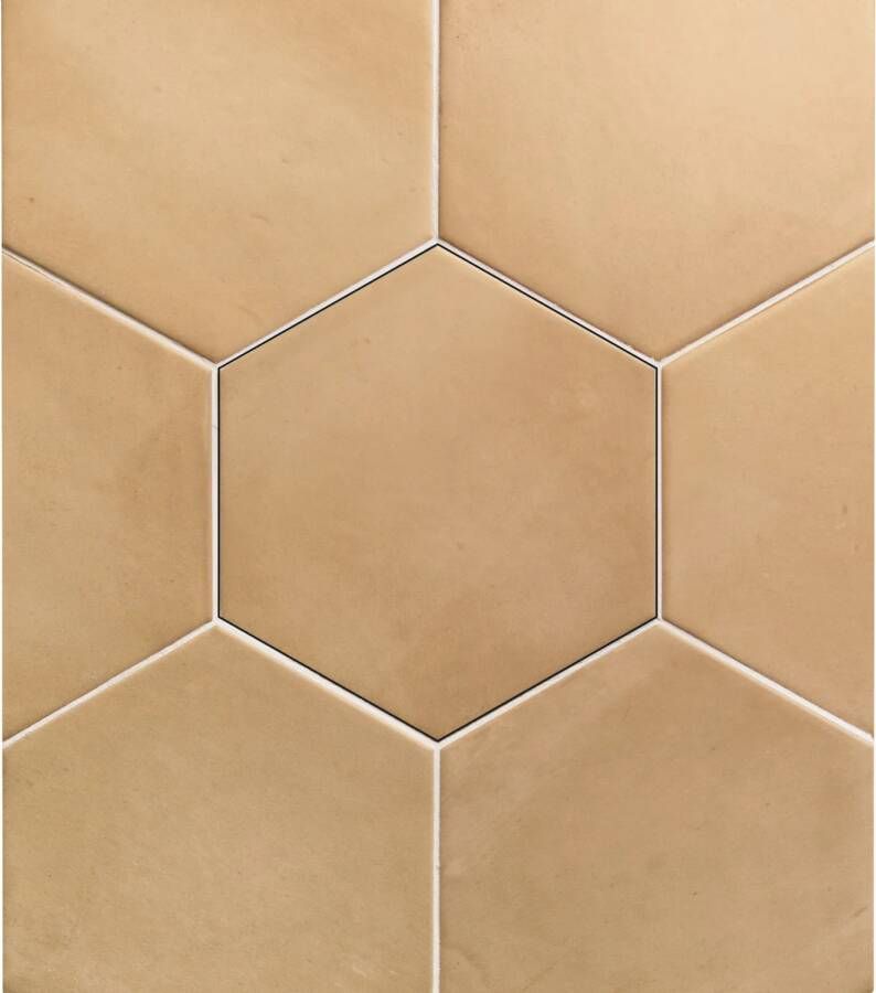 Stardos Wandtegel Clay Hexagon Straw 17.5x20.2 cm