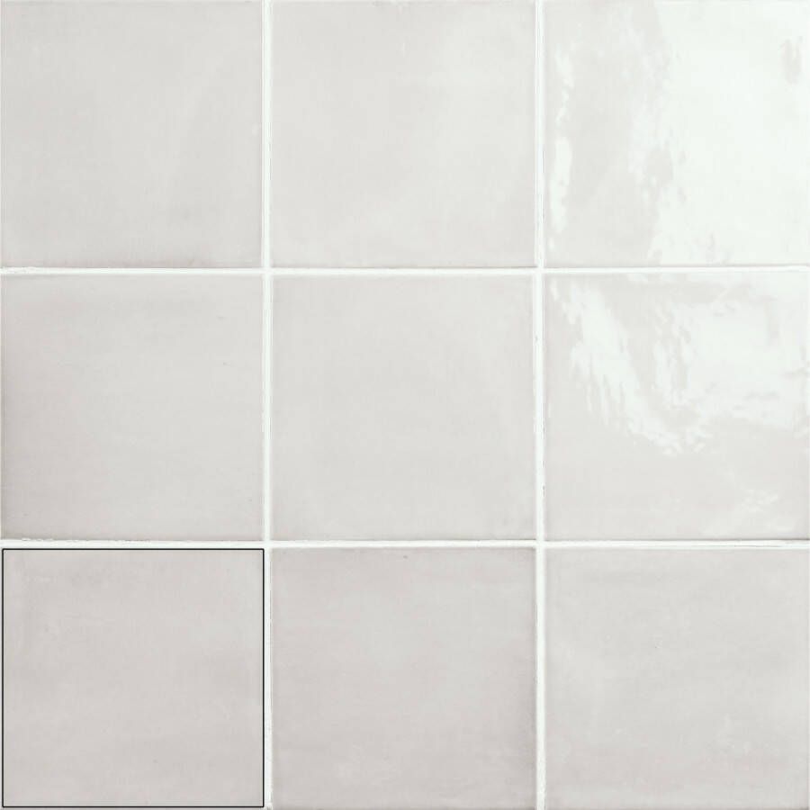 Stardos Wandtegel Fayenza White 12.3x12.3 cm