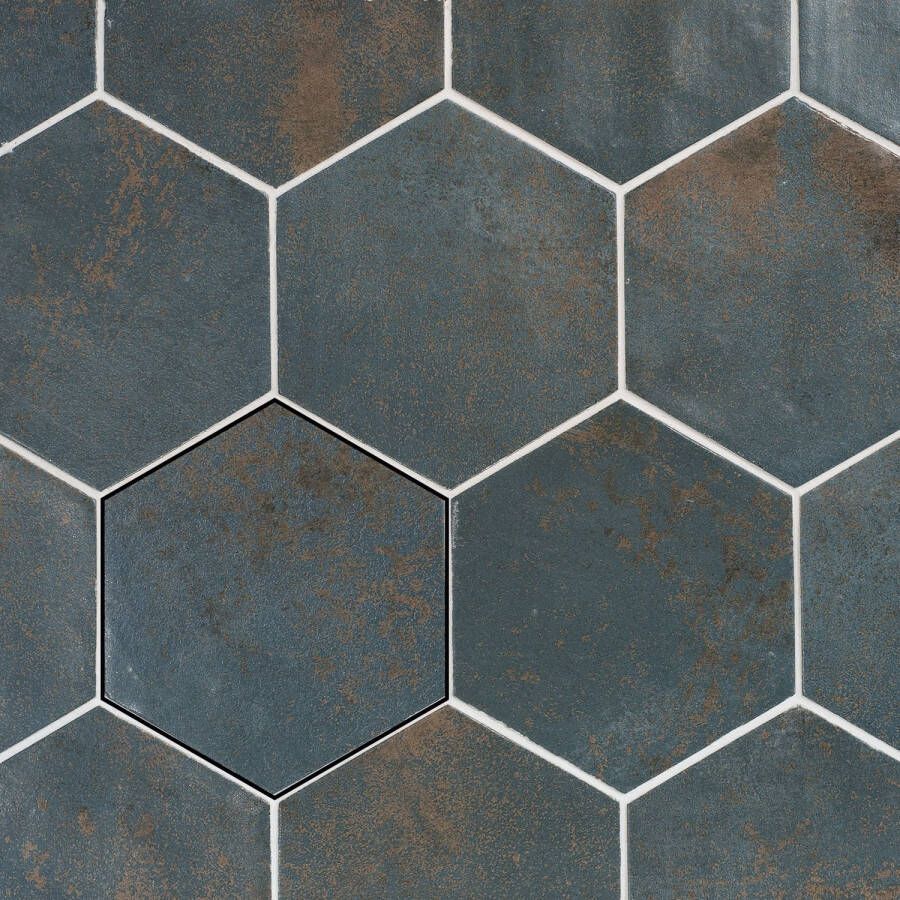 Stardos Wandtegel Hexagon Magnetism Blue 13.9x16 cm