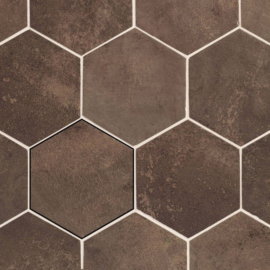 Stardos Wandtegel Magnetism Hexagon Corten 13.9x16 cm