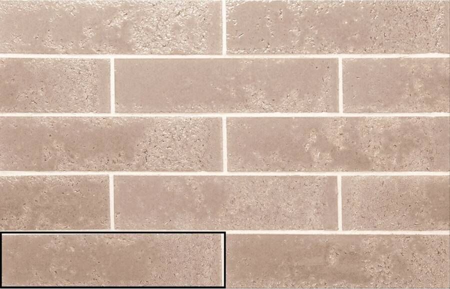 Stardos Wandtegel Pukka 6 4x26 cm Pale Rose