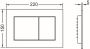 TeCe Now bedieningsplaat kunststof duospoeltechniek bediening voor of bovenzijde 220x150x5 mm kleur zwart mat 9.240.407 - Thumbnail 3