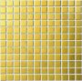 The Mosaic Factory Barcelona mozaiektegel 2.3x2.3x0.6cm vierkant geglazuurd porselein wand mat goud metallic AM23GD - Thumbnail 3