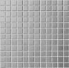 The Mosaic Factory Barcelona mozaiektegel 2.3x2.3x0.6cm vierkant geglazuurd porselein wand mat zilver metallic AM23SR online kopen
