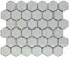 The Mosaic Factory Barcelona mozaïektegel 5.1x5.9x0.6cm wandtegel voor binnen en buiten hexagon porselein licht grijs AFH02076 online kopen