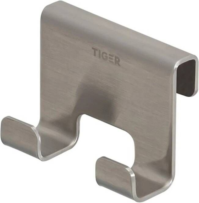 Tiger Caddy Handdoekhaak voor douchecabine 68 mm RVS geborsteld 1401230946 - Foto 2