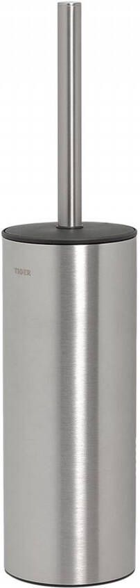 Tiger Noon Toiletborstel met houder vrijstaand RVS geborsteld 8.9x38.3x8.9cm 1322530946