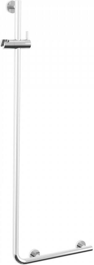 Tiger Boston Comfort & Safety Wandbeugel met douchestang RVS gepolijst Links 45.3x114x7.7cm 299720346 - Foto 2