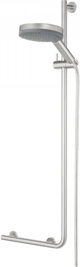 Tiger Boston Comfort & Safety Wandbeugel met douchestang RVS geborsteld Rechts 45.3x114x7.7cm 299750946 - Foto 2