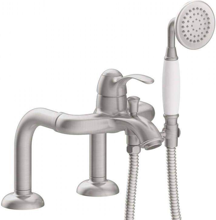 Tres Badrand kraan verhoogd Clasic | Inbouw | Mengkraan | 2-weg | Vintage | RVS look - Foto 2