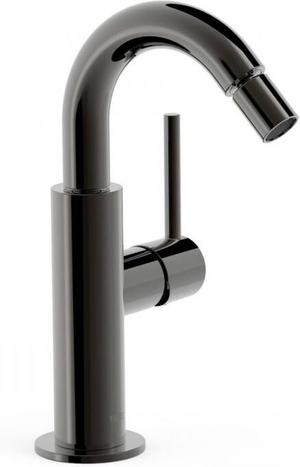 Tres Bidetmengkraan Study Exclusive Hendel Uitloop Gebogen 16 5 cm Rond Metallic Zwart - Foto 2